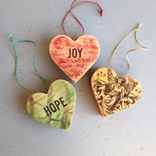 Load image into Gallery viewer, Christmas Carol Heart Ornaments
