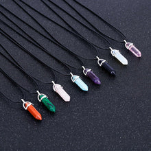 Load image into Gallery viewer, Hexagon Natural Stone Pendant [9 stone options]