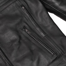 Load image into Gallery viewer, Tarmac Mens Leather Motorcycle Jacket