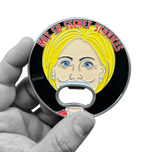 Load image into Gallery viewer, EL12-014 Bill Clinton not so Secret Service Cigar Presidential Protective Detail Challenge Coin