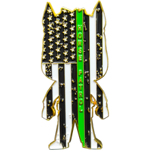 Load image into Gallery viewer, GL15-006 Border Patrol Agent Challenge Coin Horse Patrol Thin Green Line American Flag Honor First