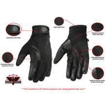 Load image into Gallery viewer, Leather/ Textile Lightweight Glove