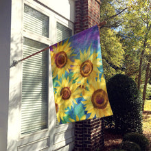 Load image into Gallery viewer, Sunflowers and Purple Flag Canvas House Size IBD0247CHF
