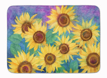 Load image into Gallery viewer, Sunflowers and Purple Machine Washable Memory Foam Mat IBD0247RUG