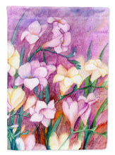 Load image into Gallery viewer, Freesias Flag Canvas House Size IBD0249CHF