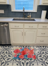 Load image into Gallery viewer, Roses Machine Washable Memory Foam Mat IBD0251RUG
