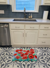 Load image into Gallery viewer, Poppies Machine Washable Memory Foam Mat IBD0258RUG