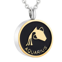 Load image into Gallery viewer, Astrology Sign Zodiac Cremation Urn Necklace