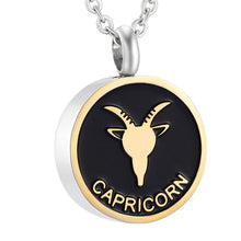 Load image into Gallery viewer, Astrology Sign Zodiac Cremation Urn Necklace