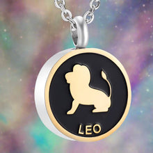 Load image into Gallery viewer, Astrology Sign Zodiac Cremation Urn Necklace
