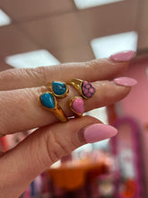 Load image into Gallery viewer, Double Stone Titanium Ring