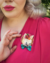 Load image into Gallery viewer, Bunny Bloom Brooch by Lipstick &amp; Chrome