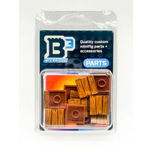 Load image into Gallery viewer, Dark Hardwood Tile Part Pack (20 Tiles) made with LEGO parts - B3 Customs