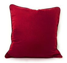 Load image into Gallery viewer, Tache Elegant Burgundy Ornate Paisley Woven Tapestry Throw Pillow Cover (18194)