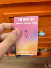 Load image into Gallery viewer, Cascading Teardrop Flat Back Stud