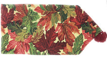 Load image into Gallery viewer, Tache Warm Colorful Thanksgiving Leaves Fall Foliage Tapestry Table Runners (11516)