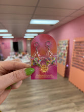 Load image into Gallery viewer, Puffy Star Confetti Earrings