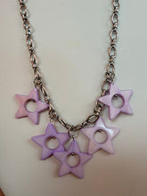 Load image into Gallery viewer, Purple Star Titanium Beaded Necklace