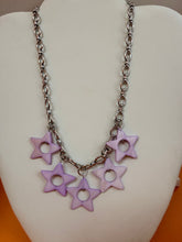 Load image into Gallery viewer, Purple Star Titanium Beaded Necklace