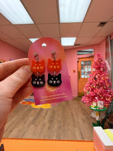 Load image into Gallery viewer, Orange and Black Cat Energy - Dangles