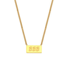 Load image into Gallery viewer, Engraved Angel Number Necklace