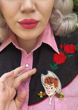 Load image into Gallery viewer, Darla the Cowgirl Brooch by Marla VonDuta x Lipstick &amp; Chrome