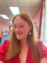 Load image into Gallery viewer, Avocado Toast Beaded Earrings