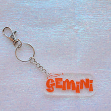 Load image into Gallery viewer, Zodiac Keychain-Orange