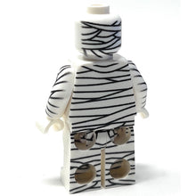 Load image into Gallery viewer, Halloween Mummy Minifig made using LEGO parts