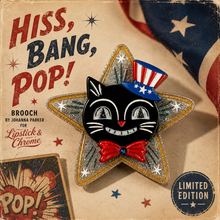 Load image into Gallery viewer, Hiss Bang Pop Brooch by Johanna Parker x Lipstick &amp; Chrome