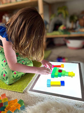 Load image into Gallery viewer, **Pre-order (Ships in 3-4 Weeks)**60 Pcs Rainbow Translucent Lucite Cubes Set with Storage Tray