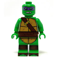 Load image into Gallery viewer, Donny Purple Fighter Turtle - Custom Minifig made using LEGO parts