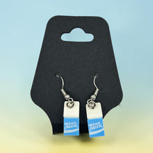Load image into Gallery viewer, Blue Milk Brick Earrings
