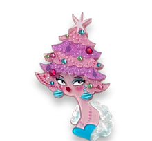 Load image into Gallery viewer, Pinkmas Glam Brooch by Miss Fluff x Lipstick &amp; Chrome