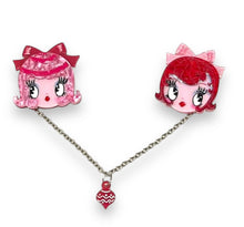 Load image into Gallery viewer, Dolly Sisters Double Brooch by Miss Fluff x Lipstick &amp; Chrome
