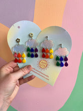 Load image into Gallery viewer, Rainbow Cloud Earrings