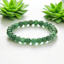 Load image into Gallery viewer, Green Weathered Agate Crystal Bracelet Stone Handmade
