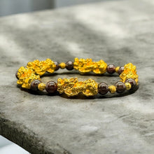 Load image into Gallery viewer, Natural Garnet Luck &amp; Good Fortune Bracelet