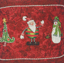 Load image into Gallery viewer, Tache Here Comes Santa Claus Vintage Holiday Woven Tapestry Throw Pillow Cover (8577CC)