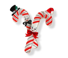 Load image into Gallery viewer, Candy Cane Couple Brooch by 50's Vintage Dame x Lipstick &amp; Chrome