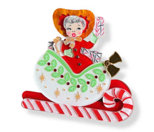 Load image into Gallery viewer, Sleigh All Day Brooch by 50's Vintage Dame x Lipstick &amp; Chrome