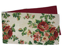 Load image into Gallery viewer, Tache Sweet Roses Vintage Ivory Woven Floral Tapestry Table Runners (17593TR)