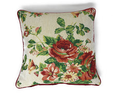 Load image into Gallery viewer, Tache Sweet Roses Vintage Ivory Woven Tapestry Throw Pillow Cover (17593CC)