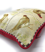 Load image into Gallery viewer, Tache Country Farmhouse Rooster Hens Woven Tapestry Throw Pillow Cover (13139CC)