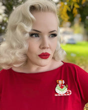 Load image into Gallery viewer, Sleigh All Day Brooch by 50's Vintage Dame x Lipstick &amp; Chrome
