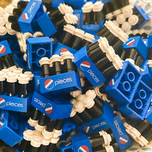 Load image into Gallery viewer, Custom 6-Pack of Pieces Soda made using LEGO parts - B3 Customs