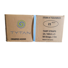Load image into Gallery viewer, Rubber Tarp Straps w/ Crimped S Hooks BOX OF 50 | LENGTH OPTIONS