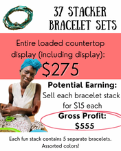 Load image into Gallery viewer, Loaded Stacker Bracelet Display  (37 Stacker Sets)