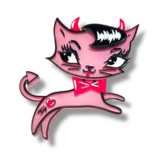 Load image into Gallery viewer, Bad Kitty Brooch by Miss Fluff x Lipstick &amp; Chrome