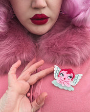 Load image into Gallery viewer, Mini Matchmaker Brooch by Miss Fluff x Lipstick &amp; Chrome
